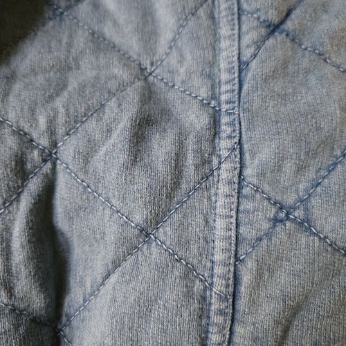 NWT Free People Betty Coverall XS Quilted Jumpsuit Denim Blue 100% Cotton Comfy - Picture 7 of 12