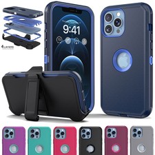 For iPhone 13/13 Pro/13 Pro Max Shockproof Case Heavy Duty Cover With Belt Clip