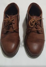 Boys Youth Oxford Shoes Cap toe Classic Dress Shoes Wedding Shoes Sz 1