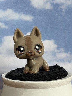 Littlest Pet Shop #491 German Shepherd Dog Gray Get Better Center Hasbro G2 2007