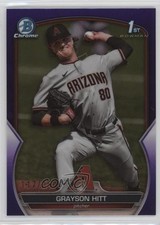 2023 Bowman Draft Chrome Purple Refractor 117/250 Grayson Hitt #BDC-57 0l1