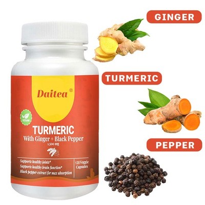 Turmeric Black Pepper Capsules Curcuminoids 95% Bioperine Tumeric For Your Joint