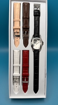 Invicta Lupah 48949 Women's 29mm Silver-Tone Watch w/ 5-Strap Set & Box - NWT