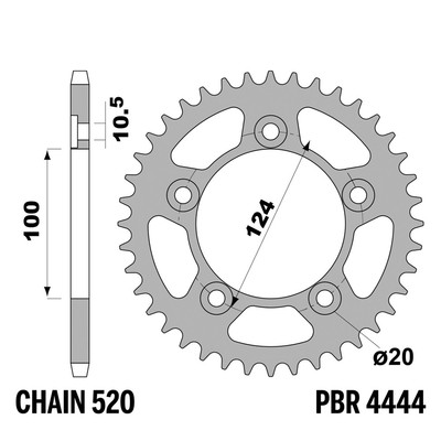 Ducati 749 R Superbike (Mod.520) 749 2003-2006 Krone PBR Schritt 520 35 Zähne ...
