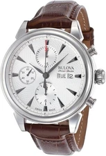 Bulova Accu-Swiss Men's 63C112 Gemini Mechanical Automatic Chronograph Watch