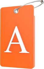 Gostwo 2 Pack Luggage Tags for Suitcases, 26 Initial Letter Travel Luggage Bagga