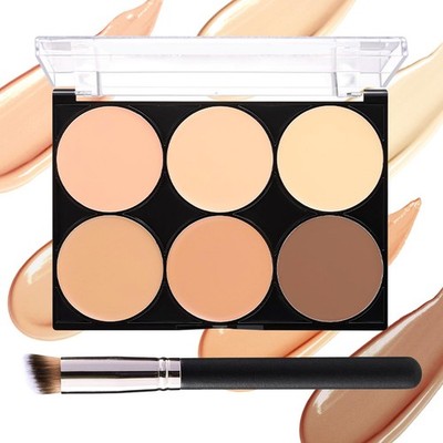 6 Colors Correcting Concealer 0.04 Ounce (Pack of 1), Multi-colour 01 