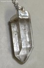 16" Sterling Silver Chain Clear Quartz Point Pendant Necklace — photo 3