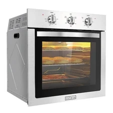 Empava 24 inch Electric Single Wall Oven, Stainless Steel Built-in Wall Oven