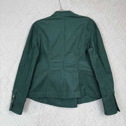 Cabi Lennon Jacket Medium Green Teal Corduroy Military Equestrian Steampunk Coat - Picture 9 of 15