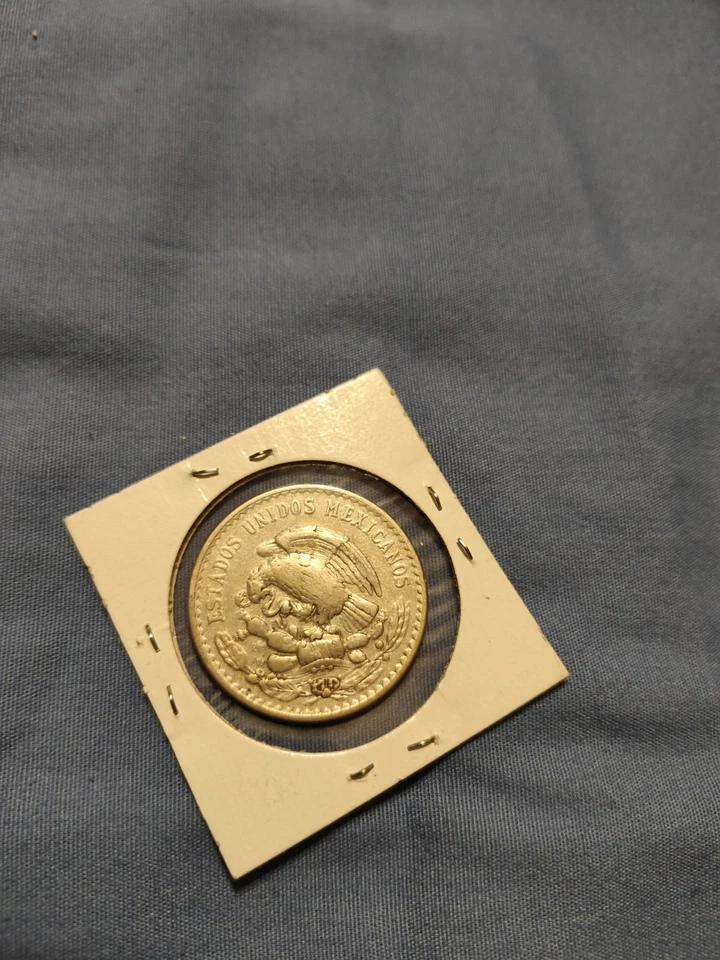 Moeda de prata 1947 México 1 peso Morelos - Imagem 2 de 2