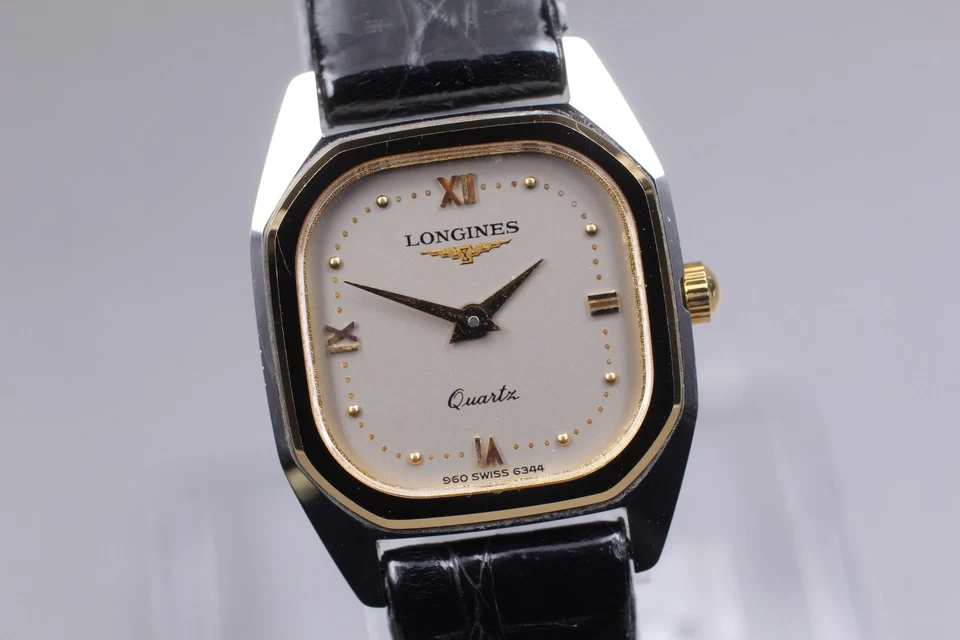 Vintage [Exc+5] Longines XL18 960 6344 White Dial Roman Ladies Qz Watch JAPAN - image 2 of 4