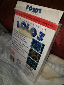 CIB Cut Seal Adventures Of Lolo 3 1991 Nintendo NES with Box, manual,.Rare!