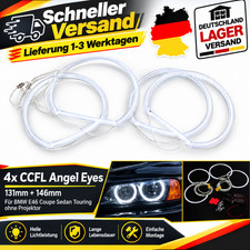 4x CCFL Angel Eyes f&uuml;r BMW 3er E46 Limo Touring Coupe ohne Xenon 131+146mm DE