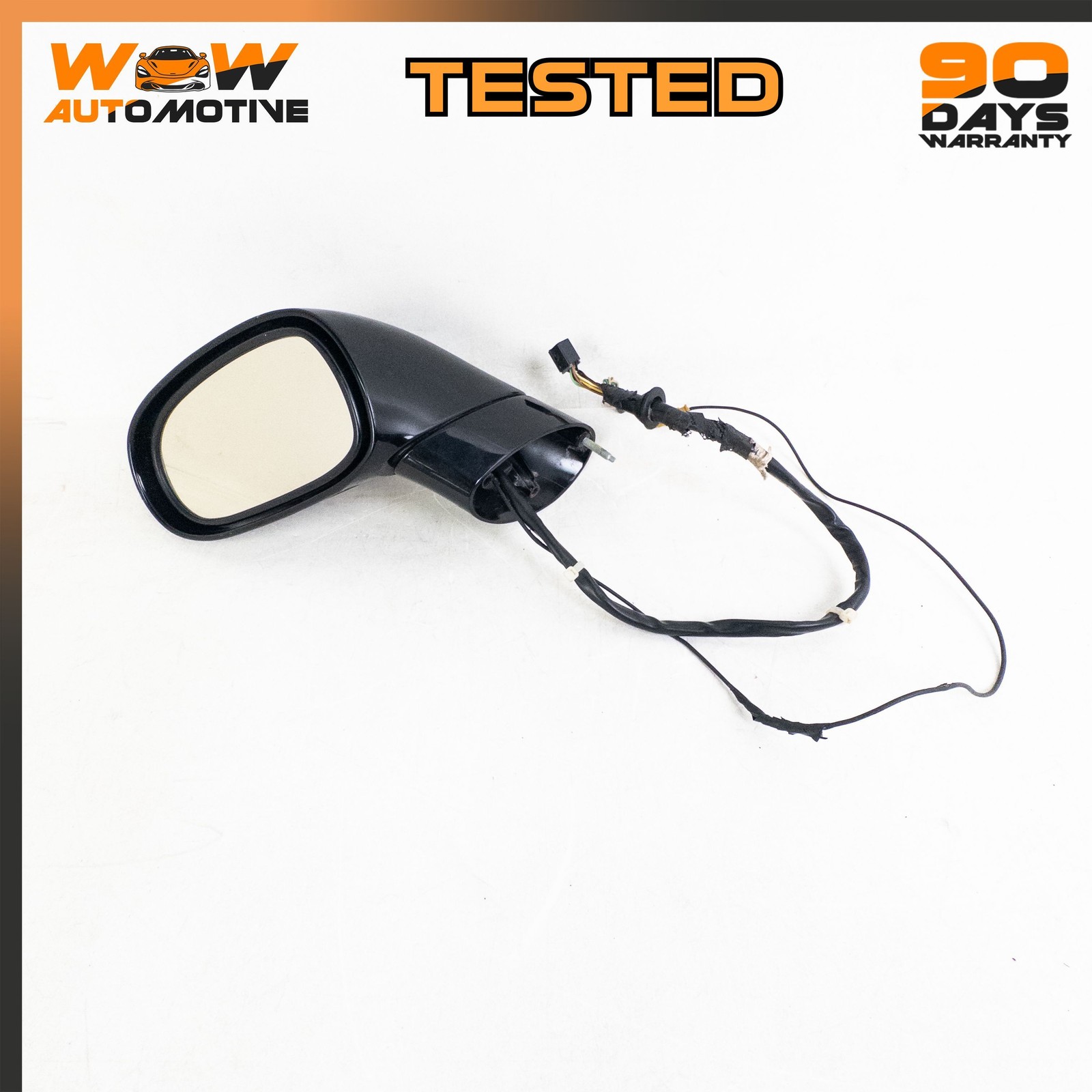 06-09 CHEVROLET CORVETTE C6 FRONT LEFT DRIVER SIDE DOOR MIRROR ASSEMBLY BLACK OE