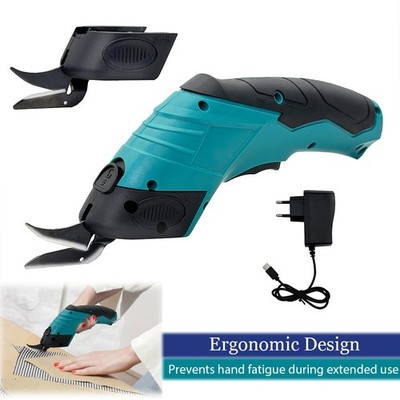 Crafting Cordless Electric Scissors 4V Shears Cutting Tool with 2 Blades