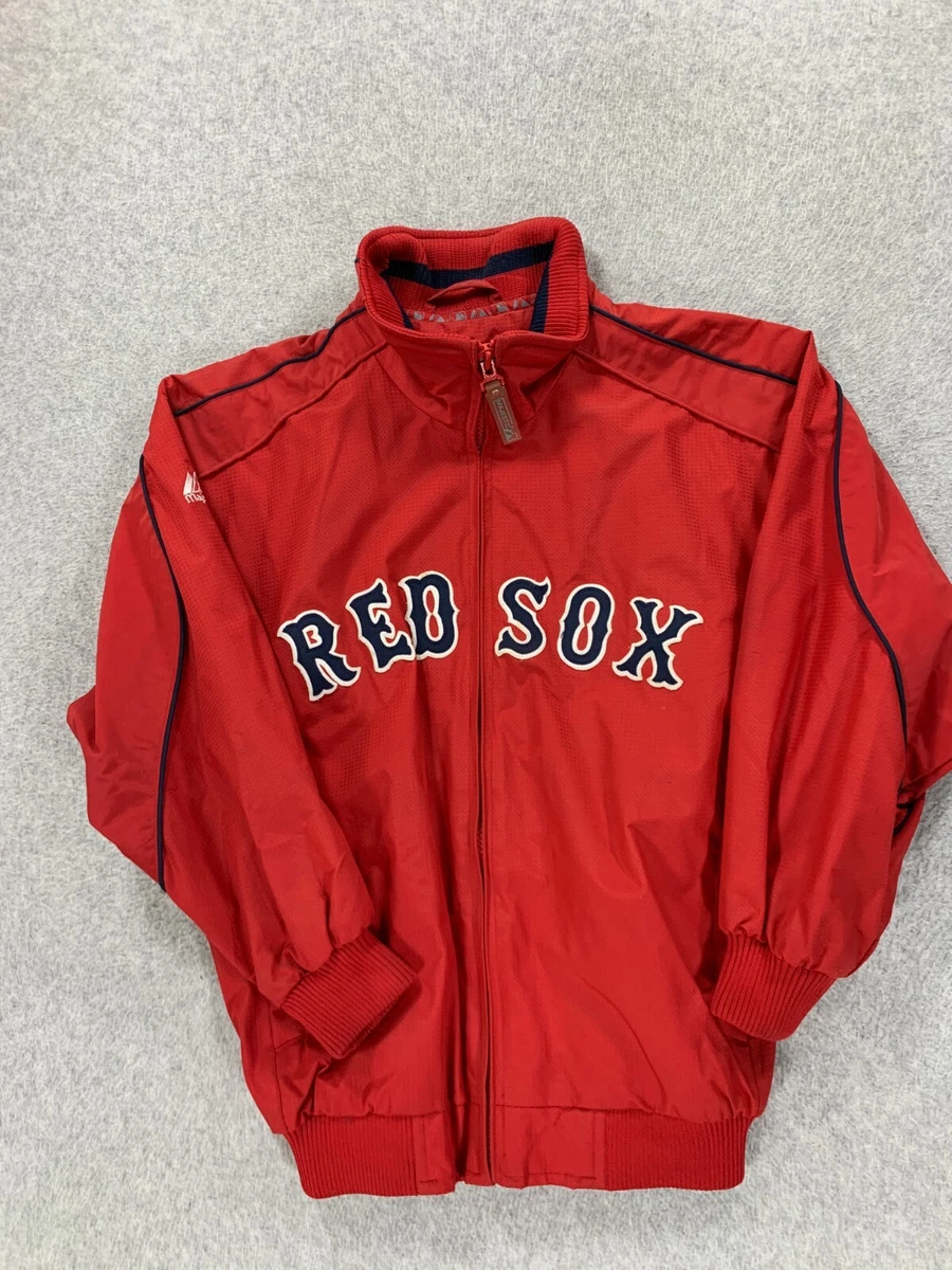 Boston Red Sox Majestic Baseball Dugout Jacket (Youth Small) Red