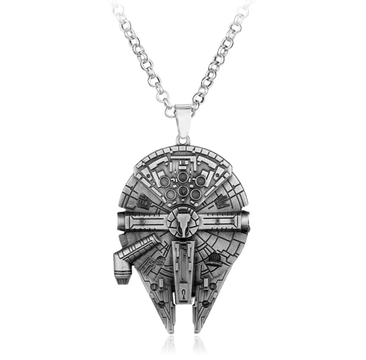 Millennium Falcon Necklace Technology Spaceship Pendant Neck Chain