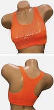 Victoria  s Secret PINK Ultimate Sports Bra Orange Logo Pink Small