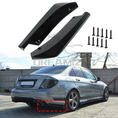 Heckstoßstange Splitter Flap Diffusor Heckspoiler Lip für Mercedes Benz C-Klasse