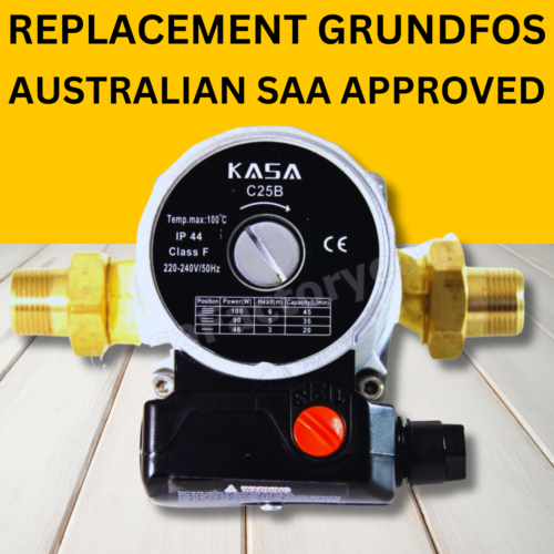 3 Speed Brass Solar Hot Water Circulation Pump Replaces Grundfos Circulating - Picture 2 of 17