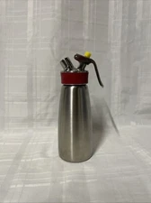 iSi North America Gourmet Whip Cream/Food Whipper, Stainless Steel/Red, 0.5 L