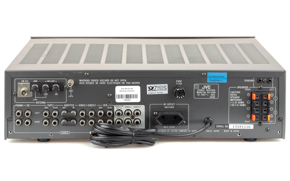 JVC RX-5V Verstärker / 7-Band Equalizer / gewartet 1 Jahr Garantie [2] - Bild 4 von 4