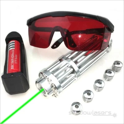SHADOWLASERS GX3 532nm Adjustable Focus Green Laser Pointers Visible Laser Beam 1mW UK