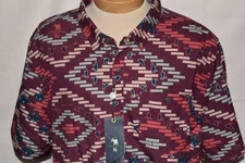 NWT WILLIAM MURRAY 3XL Men's S/S FALL INTO FORMATION Poly Spandex  Shirt Maroon