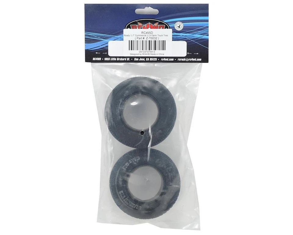RC4WD "Roady" 1.7 Commercial 1/14 Semi Truck Tires (2) - Image 2 of 2
