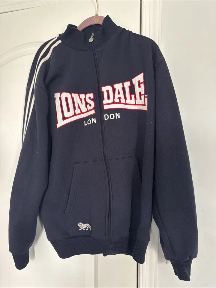 Ropa deportiva 90S Vintage Lonsdale London Cremallera Ropa deportiva Sudadera Chaqueta Foto 2 de 4