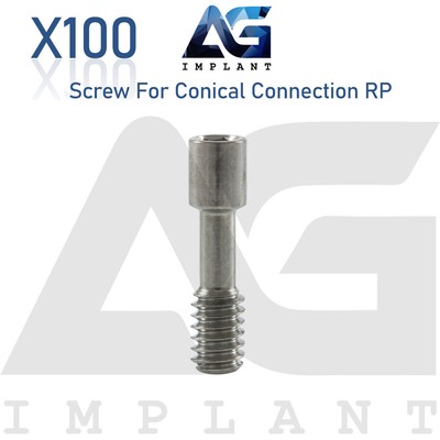 100 Fixation Titanium Screw Regular Platform Conical Connection Dental 