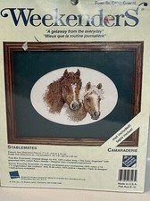 Weekenders Counted Cross Stitch Kit Stablemates Brand New Sealed In Package