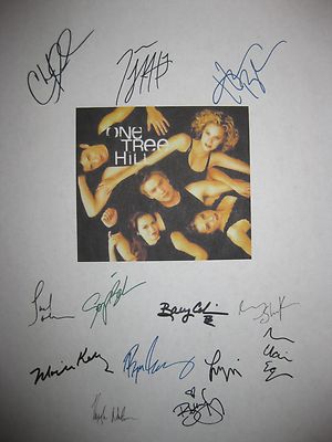 One Tree Hill Signed TV Pilot Script X13 Chad Michael Murray Lafferty Bush repnt