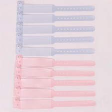 10PC Soft Baby Infant Hospital ID Bands Wristband Bracelets for Reborn Dolls DIY