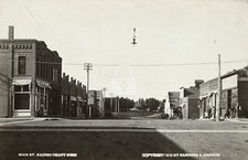 Main St., Sacred Heart, MN Minnesota 1910 RPPC Photo Postcard COPY