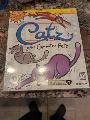 CATZ your computer PETZ screen-saver 1996 PF Magic PC CD-ROM Sealed