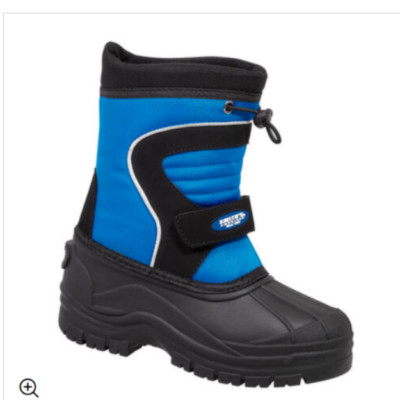 Smiths Sal Boys Snow Boot Kids Size 3 Waterproof Winter Snow Boots blue NIB