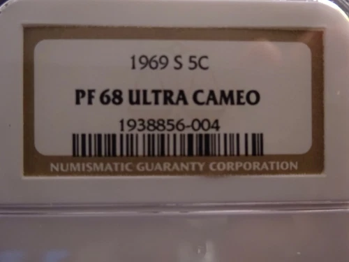 1969-S Jefferson Proof Nickel, NGC PF68 Ultra Cameo