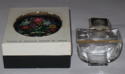 Vintage Caron Fleurs De Rocaille Frasco De Perfume Caixa Nao Assinada Baccarat 2 3 4 Ht Ebay