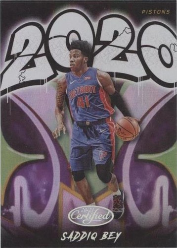 Saddiq Bey /41シリ RC auto STUB貴重 NBA 2020-21 Certified Fresh Faces Signature Saddiq Bey Rookie
