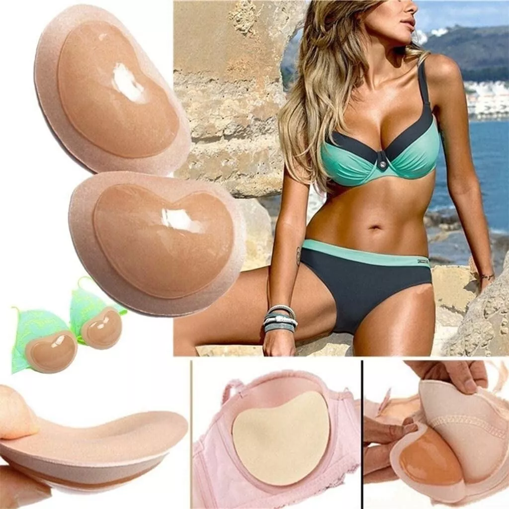 1 2 Pairs Self Adhesive Bra Pads Inserts Sticky Bra Sticks to