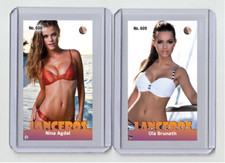 Nina Agdal rare MH Lanceros #'d x/3 Tobacco card no. 606