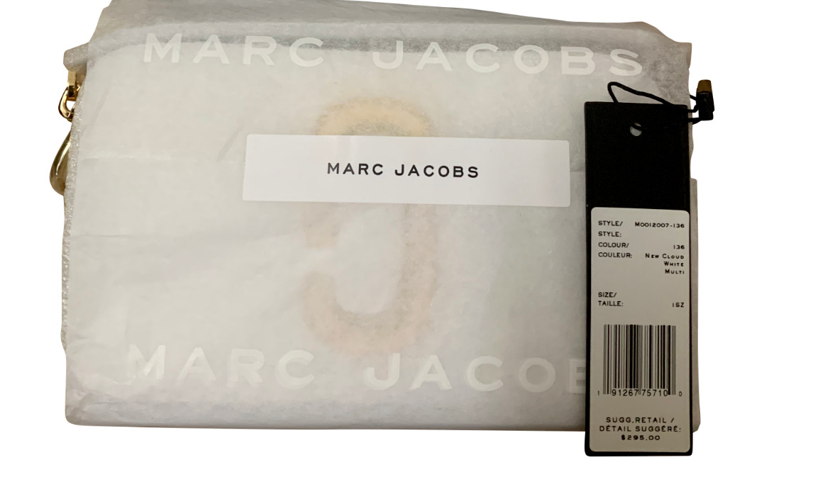 Marc Jacobs Small Snapshot Camera Bag Purse - New Black Multi