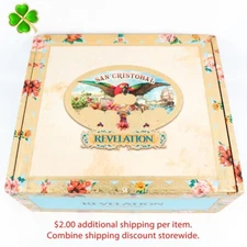 San Cristobal Revelation Leviathan Empty Wood Cigar Box 8.25" x 7" x 3.25"