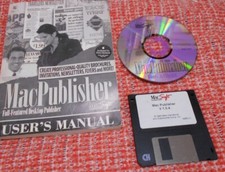 Mac Publisher, v. 1.0.4 1996 3.5 Flopy + Fuentes/Clip Art CD Manual de usuario, MacSoft