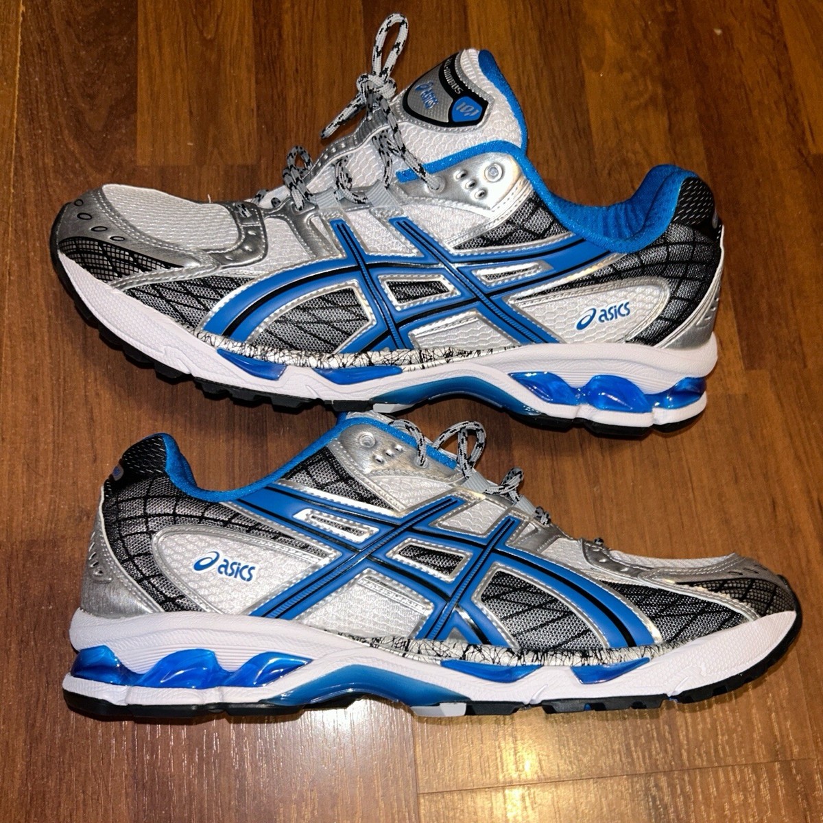 Size 11 - ASICS Gel Nimbus 10.1 White Directoire Blue | eBay