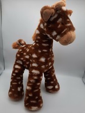 Baby Ganz Collection 18" Giraffe Plush  Rattle Stuffed Toy Embroidered Eyes