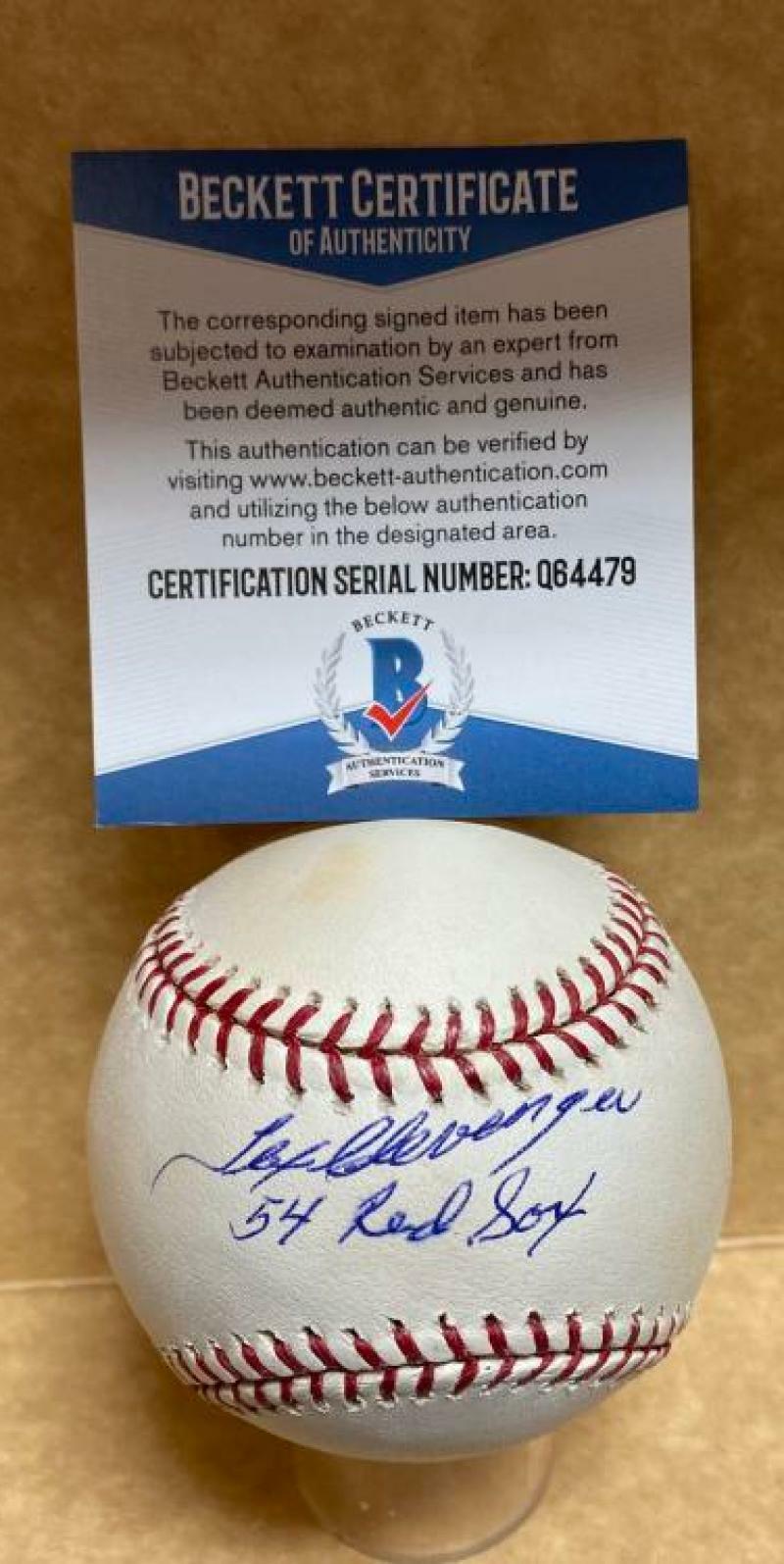 Professional Player Autographed Signed TEX CLEVENGER 54 RED SOX M.L. BASEBALL BECKETT Q64479 