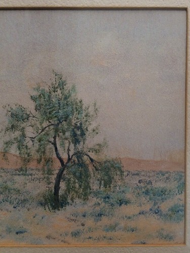 California Artist Kurt Reineman Desert Willow 1941 Oil On Canvas Framed Art - Picture 5 of 12